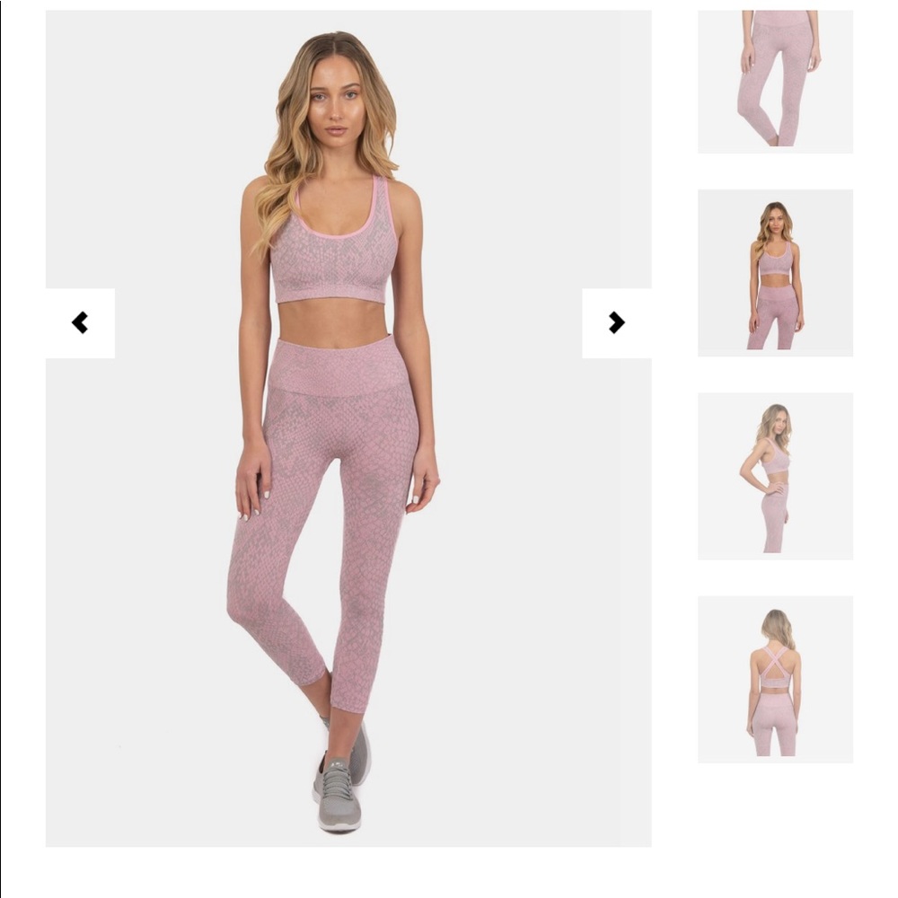 NWT Morgan Stewart Seamless Workout Leggings